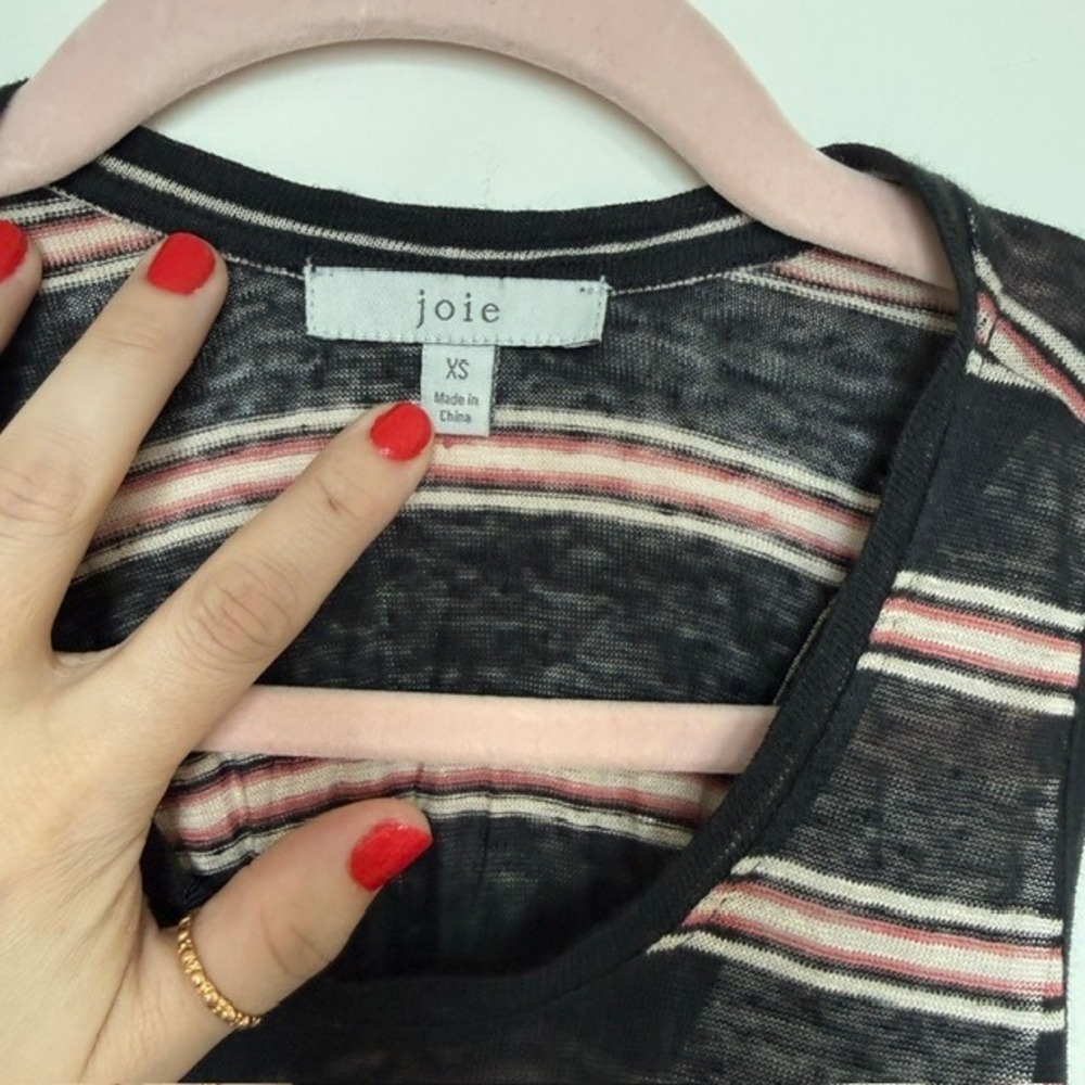 Joie Brellen Linen Twist Back Dress XS | Striped Resort Vacation Dress $228 - Picture 4 of 10